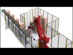 শিল্প ইস্পাত ধাতব তারের জাল বেড়া welded রোবট নিরাপত্তা বেড়া 1.8M