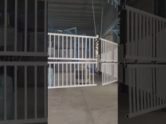 ইউরোপীয় ডিজাইন 10FT টিউবুলার স্টিল গেট কাস্টমাইজড ডেকোরেটিভ লোহা বেড়া