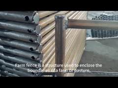 গ্যালভানাইজড এন স্টাইল গবাদি পশু বেড়া প্যানেল 5ft তারের জাল ফার্ম গেট বেড়া প্যানেল