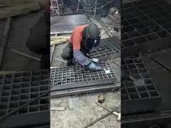 5 মিমি গরম ডুবা গ্যালভানাইজড স্টীল গ্রিটিং ঝালাই ড্রেনাইজ স্টীল গ্রিটিং