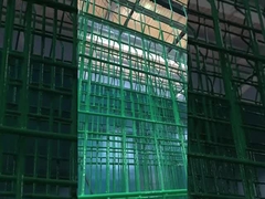 ত্রিভুজ বাগান বাঁকা 3D বেড়া ঝালাই তারের পিভিসি লেপা বাগান বেড়া