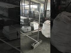 আপনার জন্য 32 মিমি গ্যালভানাইজড স্টীল ঢালাই ফ্রেম চলমান নিরাপত্তা অস্থায়ী ইস্পাত বেড়া প্রবর্তন করুন