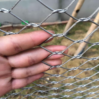 SS316 Wire Rope Net Flexible Stainless Steel Cable Webnet X Tend Rope Mesh