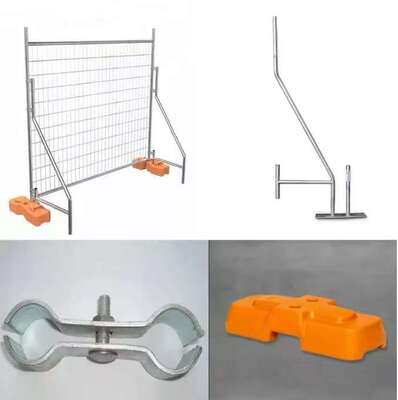 ভারী দায়িত্ব Galvanized 2.1 * 2.4M মেটাল অস্থায়ী বেড়া প্যানেল জন্য অস্ট্রেলিয়া বাজার