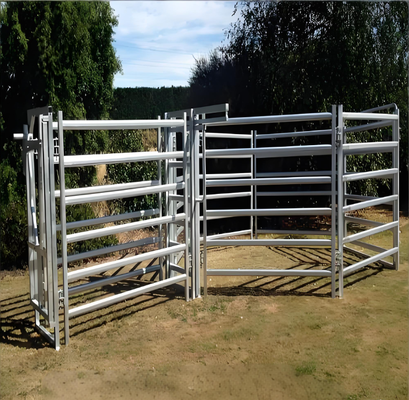Heat Treated Welded Steel Livestock Fence Panel With 3D Modeling Galvanized 