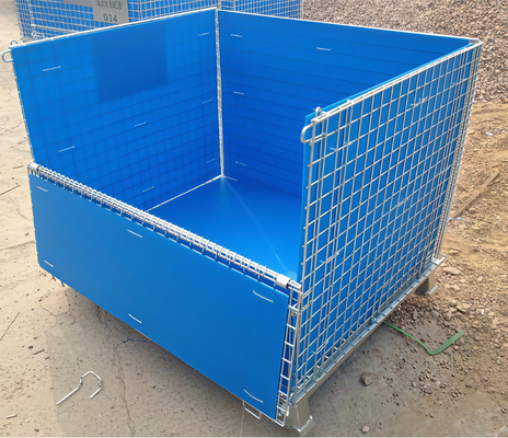 Stainless Steel 316 Foldable Wire Storage Cage 1000kg Load Capacity Wire Mesh Storage Cage